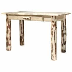 Deals 💯 Montana Woodworks Montana Collection Writing Desk, Clear Lacquer Finish 🥰