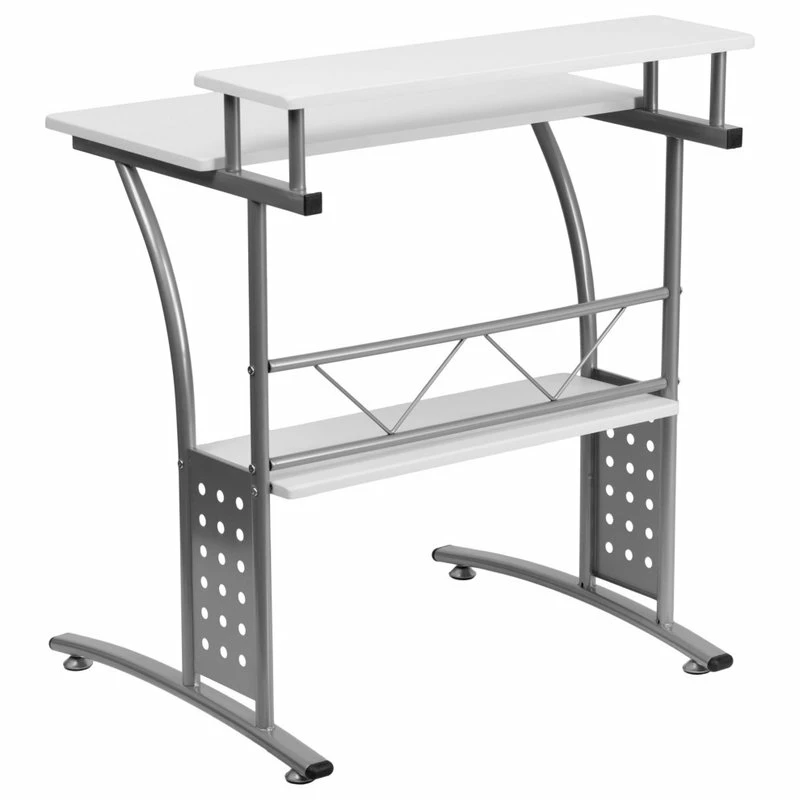 Best Sale ❤️ Flash Furniture Clifton Black Computer Desk ✔️ 2 Best Sale ❤️ Flash Furniture Clifton Black Computer Desk ✔️ - Image 2