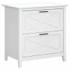 Promo 👏 Bush Industries Key West 2 Drawer Lateral File Cabinet, Pure White Oak 👍