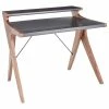 Discount 🌟 LumiSource Archer Contemporary Desk, Grey Wood 🎉