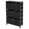 Best reviews of ✔️ Winsome Wood Transitional Espresso, Black Solid Wood 4 Pieces Shelf Set 92459 👍