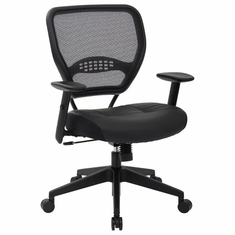 Brand new โญ Office Star Products Professional Dark Air Grid Back Managers Chair With Black Bonded Leather Seat ๐ 1 Brand new โญ Office Star Products Professional Dark Air Grid Back Managers Chair With Black Bonded Leather Seat ๐