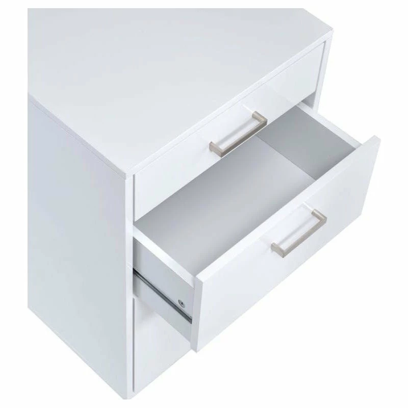 Cheap ๐คฉ Acme Furniture Acme File Cabinet In White High Gloss And Chrome Finish 92454 ๐ฅ 2 Cheap ๐คฉ Acme Furniture Acme File Cabinet In White High Gloss And Chrome Finish 92454 ๐ฅ - Image 2