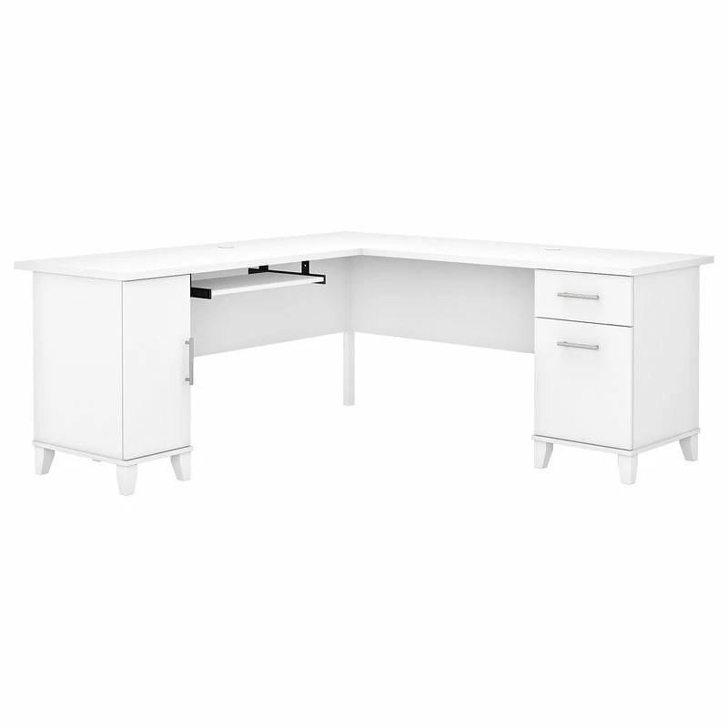 Best Pirce 😀 Bush Industries Somerset 72W L Shaped Desk With Storage, White 😀 1 Best Pirce 😀 Bush Industries Somerset 72W L Shaped Desk With Storage, White 😀