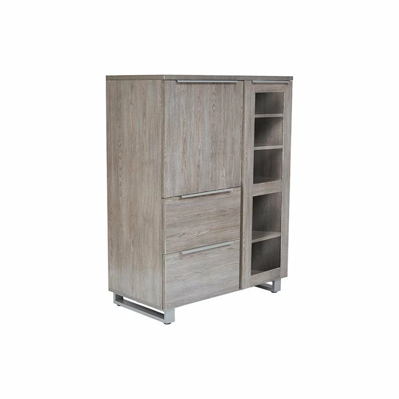 Best Pirce ⭐ Unique Furniture K118 Contemporary Highboard With Doors In Gray ⌛ 2 Best Pirce ⭐ Unique Furniture K118 Contemporary Highboard With Doors In Gray ⌛ - Image 2