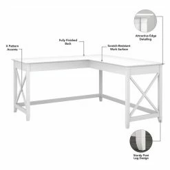 Best reviews of 😍 Bush Business Furniture Key West 60W L Shaped Desk With Hutch In Pure White Oak - Engineered Wood 🎁 7 Best reviews of 😍 Bush Business Furniture Key West 60W L Shaped Desk With Hutch In Pure White Oak - Engineered Wood 🎁 -COASTER Shop af8174ac00fb9ae6 6895 w800 h800 b1 p0