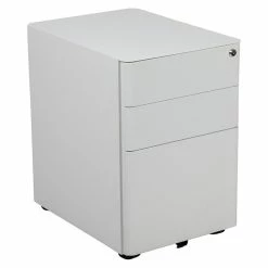 Cheapest 🧨 Flash Furniture 3-Drawer Mobile Locking Filing Cabinet HZ-CHPL-01-W-GG 😉