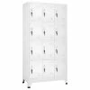 Promo 🤩 Vida XL LLC VidaXL Locker Cabinet W/ 12 Compartments Wardrobe Office Gym Storage Organizer 😍