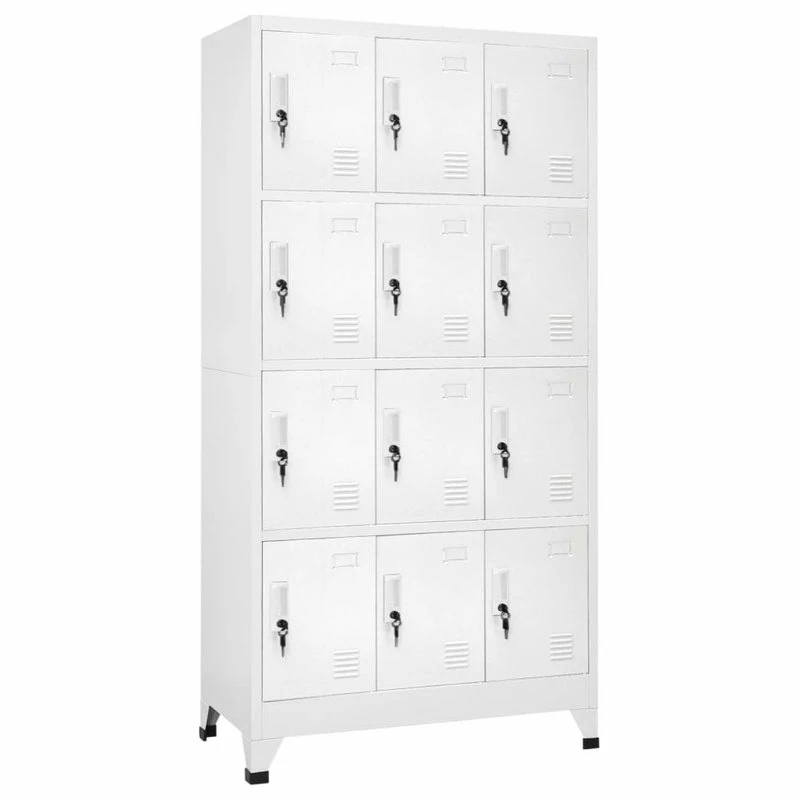 Promo 🤩 Vida XL LLC VidaXL Locker Cabinet W/ 12 Compartments Wardrobe Office Gym Storage Organizer 😍 1 Promo 🤩 Vida XL LLC VidaXL Locker Cabinet W/ 12 Compartments Wardrobe Office Gym Storage Organizer 😍