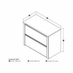 Budget 😍 Bestar Connexion 30" Lateral File, Slate And Sandstone ⌛ -COASTER Shop b351be610c016a50 6173 w800 h800 b1 p0