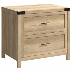 Brand new ๐ Sauder Bridge Acre Engineered Wood Lateral Filing Cabinet In Orchard Oak ๐