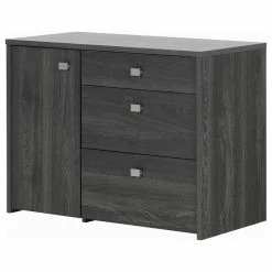 Deals 🔥 South Shore Furniture South Shore Interface Storage Unit With File Drawer, Gray Oak 👏