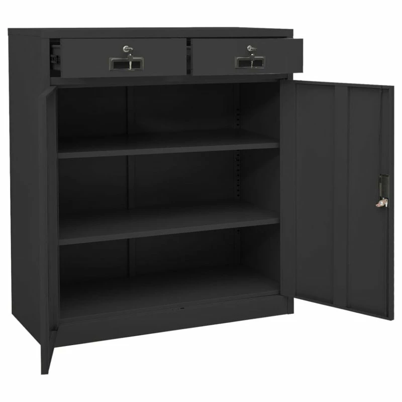 Cheap 🎁 Vida XL LLC VidaXL Office Cabinet Anthracite 40.2" Steel File Storage Cabinet Furniture ⌛ 6 Cheap 🎁 Vida XL LLC VidaXL Office Cabinet Anthracite 40.2" Steel File Storage Cabinet Furniture ⌛ - Image 6