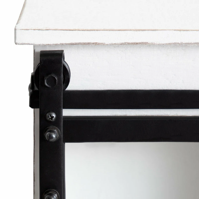 Promo โญ Uniek Barnhardt Wood Decorative Cabinet With Sliding Glass Doors, White ๐ฅ 7 Promo โญ Uniek Barnhardt Wood Decorative Cabinet With Sliding Glass Doors, White ๐ฅ - Image 7