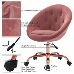 Hot Sale 🎉 Duhome Elegant Lifestyle Button Tufted Velvet Papasan Rolling Chair, Pink 👏 12 Hot Sale 🎉 Duhome Elegant Lifestyle Button Tufted Velvet Papasan Rolling Chair, Pink 👏 -COASTER Shop c09190b4003f0741 6693 w800 h800 b1 p0