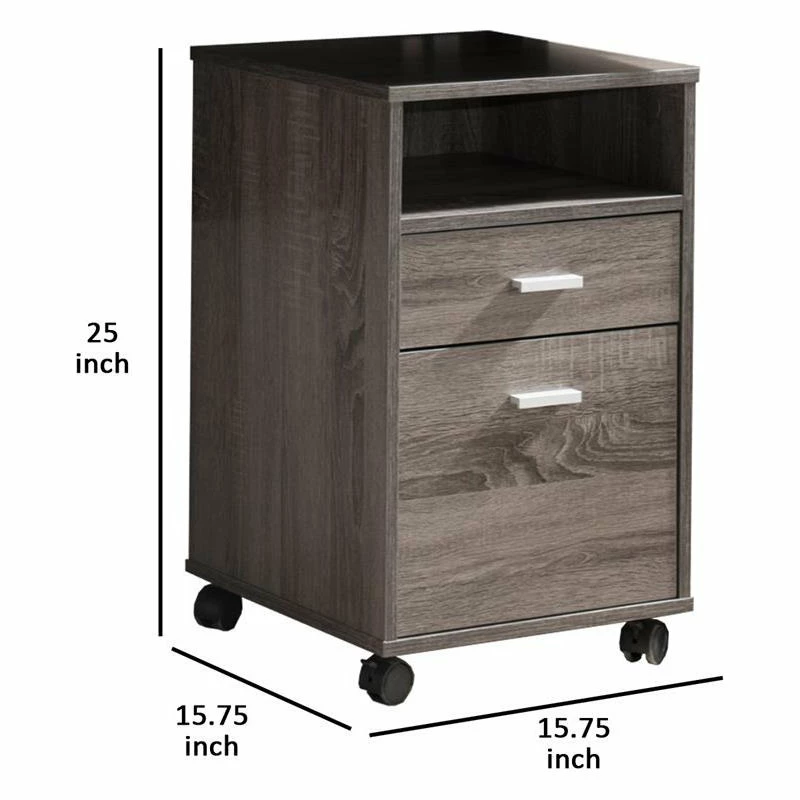Cheap ๐ Benjara 15.75" Modern Wood File Cabinet On Wheels With 1 Shelf In Gray ๐ฅ 5 Cheap ๐ Benjara 15.75" Modern Wood File Cabinet On Wheels With 1 Shelf In Gray ๐ฅ - Image 5