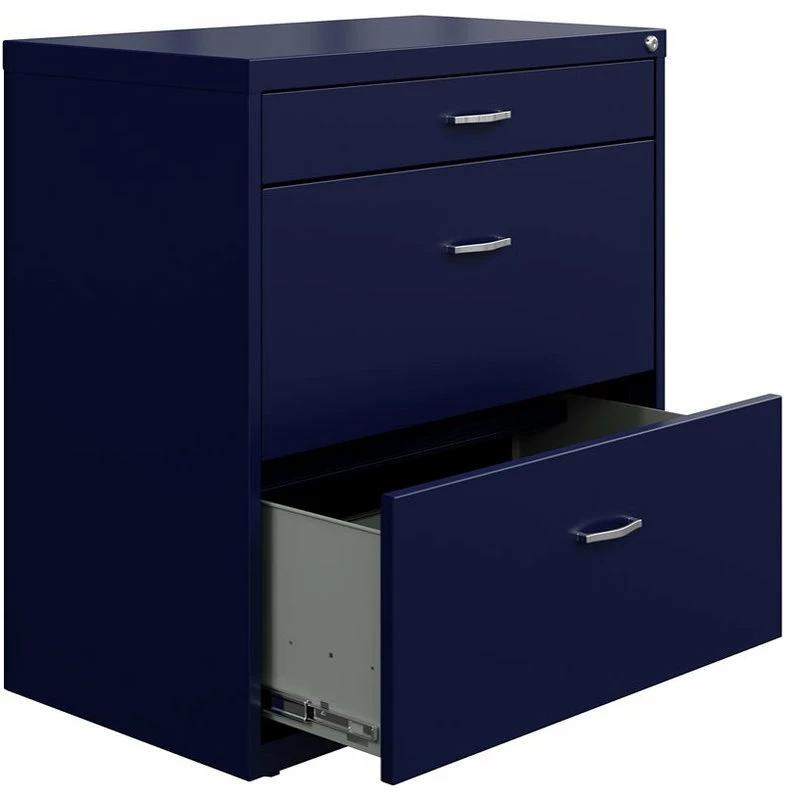 Wholesale ✨ Hirsh Industries LLC Space Solutions 30"W Metal 3 Drawer Home Office File Cabinet Navy ✔️ 3 Wholesale ✨ Hirsh Industries LLC Space Solutions 30"W Metal 3 Drawer Home Office File Cabinet Navy ✔️ - Image 3