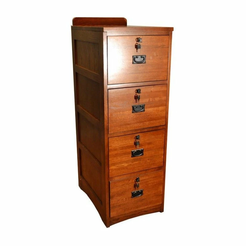 Wholesale ๐ฏ Crafters And Weavers Mission Solid Oak 4-Drawer File Cabinet With Locks & Keys โญ 2 Wholesale ๐ฏ Crafters And Weavers Mission Solid Oak 4-Drawer File Cabinet With Locks & Keys โญ - Image 2