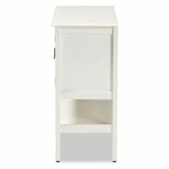 Brand new 🎁 Baxton Studio Chauncey White Finished Wood And Glass 2-Door Kitchen Cabinet ✔️ -COASTER Shop c84168d30e4390f8 6623 w800 h800 b1 p0