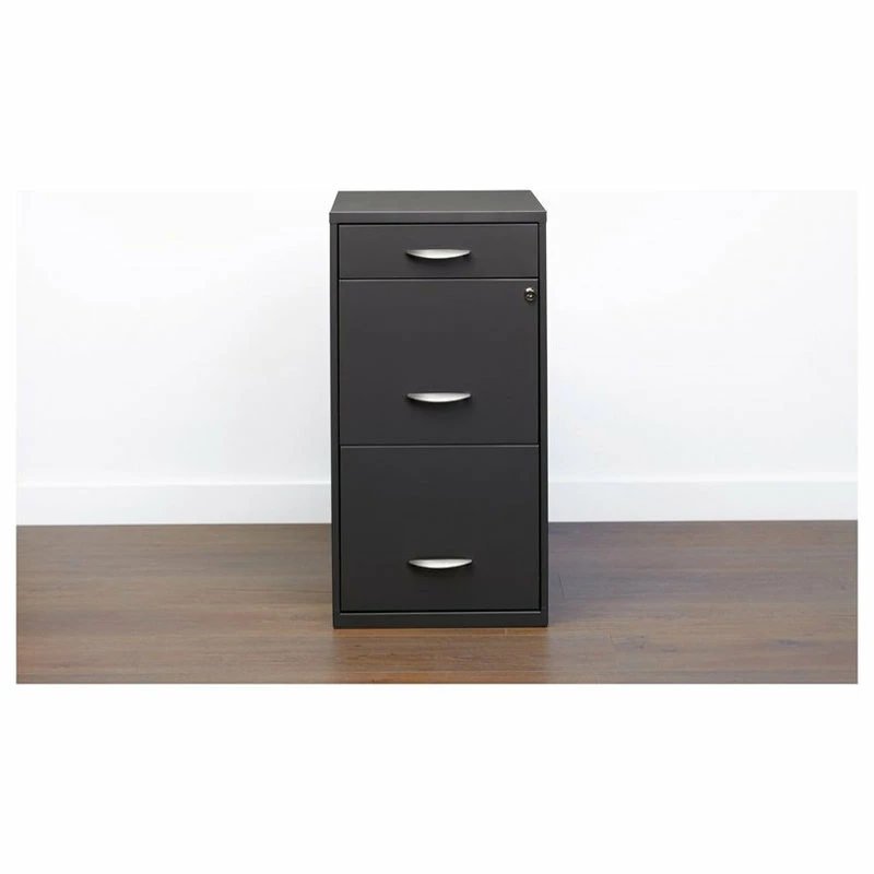 Promo ✔️ Hirsh Industries LLC Space Solutions 18 Inch 3 Drawer Metal File Cabinet With Pencil Drawer Charcoal 🎁 5 Promo ✔️ Hirsh Industries LLC Space Solutions 18 Inch 3 Drawer Metal File Cabinet With Pencil Drawer Charcoal 🎁 - Image 5