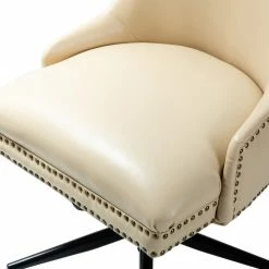 Best Pirce ✔️ Karat Home Upholstered Swivel Task Chair With Nailhead Trim, Ivory ❤️ -COASTER Shop cb3159a5005922e0 1677 w800 h800 b0 p0