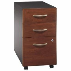 COASTER Shop 32 Best deal 😀 Bush Business Furniture Series C 3-Drawer Mobile File Cabinet, Hansen Cherry, Graphite Gray 🛒