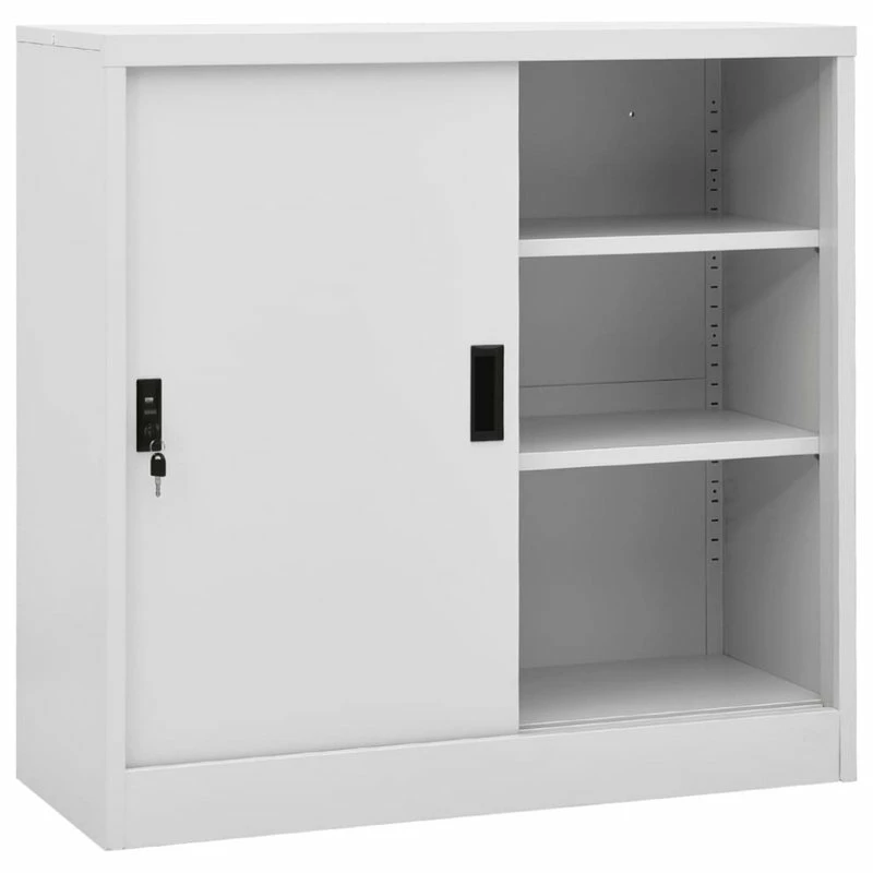 Wholesale ⌛ Vida XL LLC VidaXL Office Cabinet With Sliding Door Light Gray 35.4" Steel Side Cabinet 😍 1 Wholesale ⌛ Vida XL LLC VidaXL Office Cabinet With Sliding Door Light Gray 35.4" Steel Side Cabinet 😍