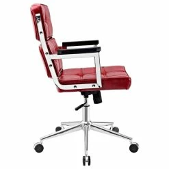 Outlet 👏 America Luxury Modern Contemporary Urban Design Work Highback Office Chair, Red, Faux Leather 💯 -COASTER Shop cd2155f30a0fb071 7649 w800 h800 b1 p0
