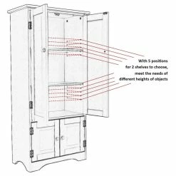 Budget ๐ Imtinanz Antique Accent Storage Cabinet With Adjustable Shelves, Black ๐ 8 Budget ๐ Imtinanz Antique Accent Storage Cabinet With Adjustable Shelves, Black ๐ -COASTER Shop ce31d3310c926d12 7291 w800 h800 b1 p0