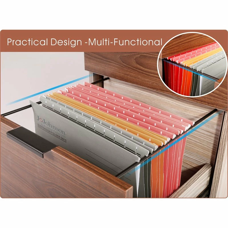 Cheapest ๐ JJS 3-Drawer Modern Wood Rolling File Cabinet With Lock In Rustic Brown ๐ 4 Cheapest ๐ JJS 3-Drawer Modern Wood Rolling File Cabinet With Lock In Rustic Brown ๐ - Image 4