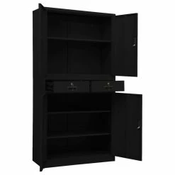 Top 10 🧨 Vida XL LLC VidaXL Office Cabinet Black 70.9" Steel Office File Storage Cabinet Furniture ⭐ -COASTER Shop d2d1734a02600bd6 1954 w800 h800 b1 p0