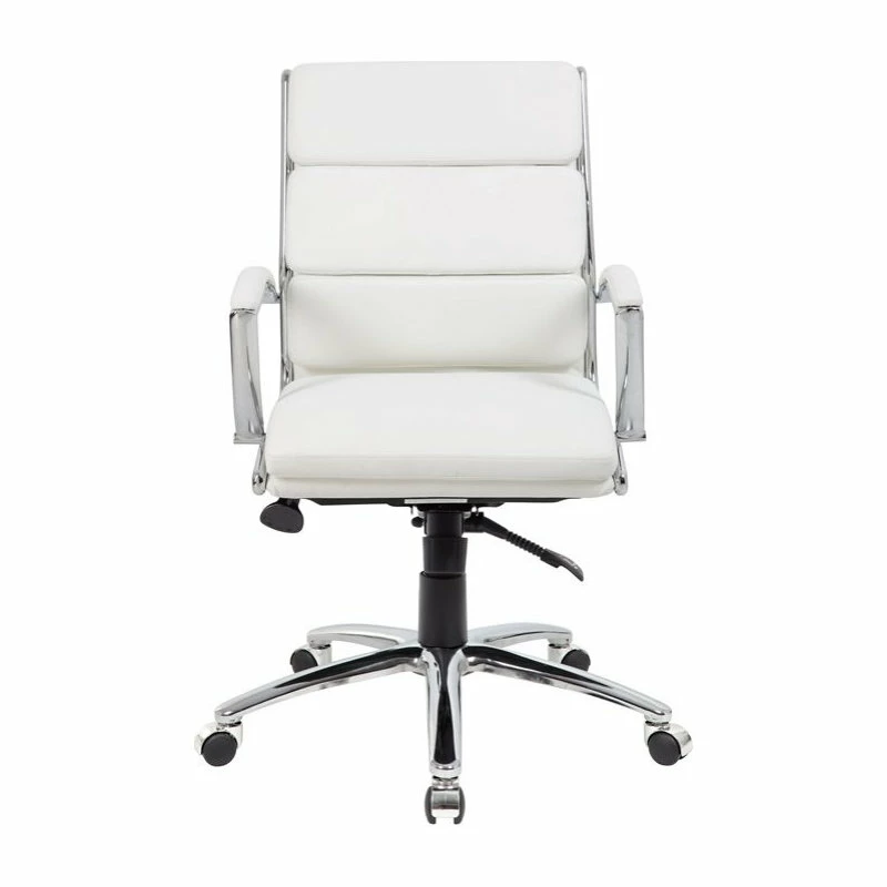 Best deal ❤️ Boss Office Products Boss Office Executive CaressoftPlus Chair With Metal Chrome Finish In Mid Back ❤️ 3 Best deal ❤️ Boss Office Products Boss Office Executive CaressoftPlus Chair With Metal Chrome Finish In Mid Back ❤️ - Image 3
