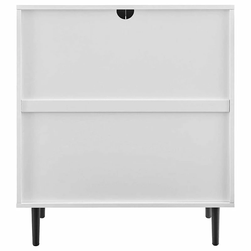 Best Sale 😉 Decorn Mid Century Modern Storage Cabinet, Patterned Doors And Inner Shelf, Ash Brown ❤️ 4 Best Sale 😉 Decorn Mid Century Modern Storage Cabinet, Patterned Doors And Inner Shelf, Ash Brown ❤️ - Image 4