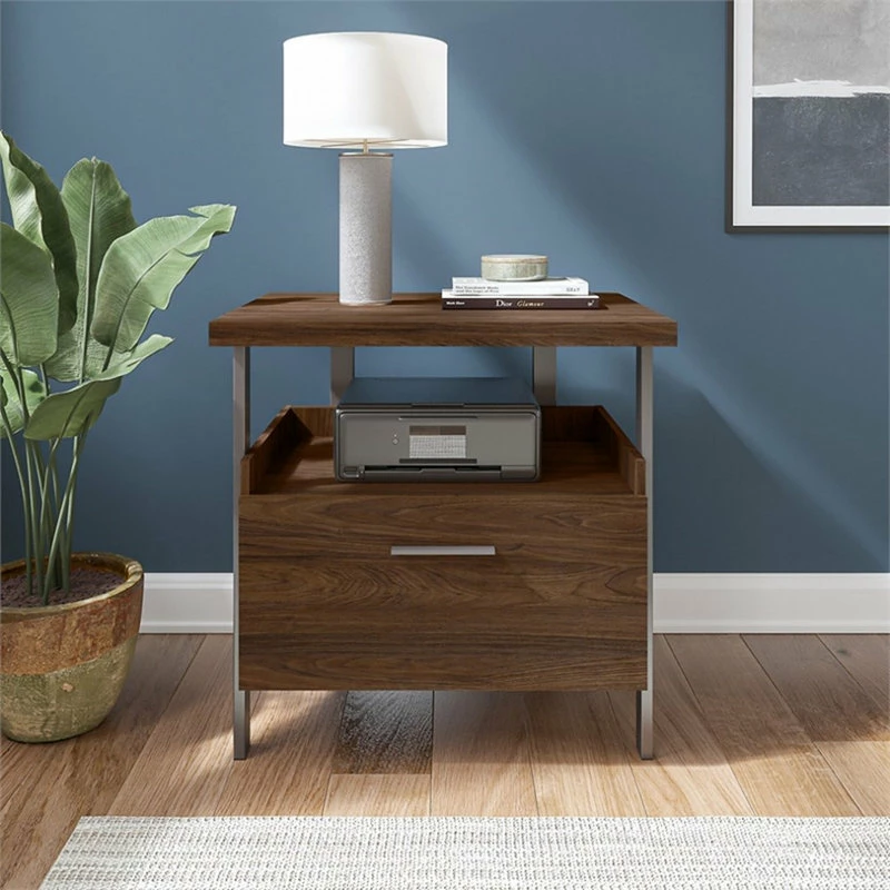 Discount 😀 Bush Business Furniture Architect 1 Drawer Lateral File Cabinet In Modern Walnut - Engineered Wood 🌟 2 Discount 😀 Bush Business Furniture Architect 1 Drawer Lateral File Cabinet In Modern Walnut - Engineered Wood 🌟 - Image 2