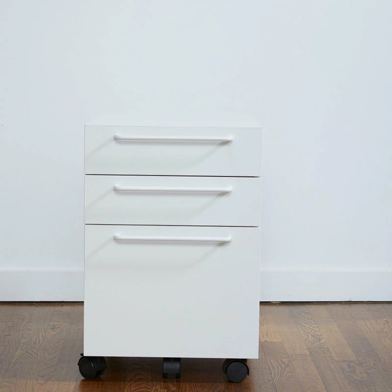 Deals 👏 Unique Furniture Sit-Stand Collection Wood Mobile Pedestal With Castors, White 👏 6 Deals 👏 Unique Furniture Sit-Stand Collection Wood Mobile Pedestal With Castors, White 👏 - Image 6