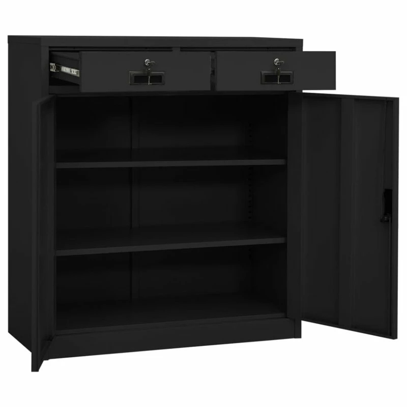 Cheap 🎁 Vida XL LLC VidaXL Office Cabinet Anthracite 40.2" Steel File Storage Cabinet Furniture ⌛ 7 Cheap 🎁 Vida XL LLC VidaXL Office Cabinet Anthracite 40.2" Steel File Storage Cabinet Furniture ⌛ - Image 7