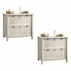 Cheap 🎉 Sauder (Set Of 2) Lateral File In Chalked Chestnut 🎁