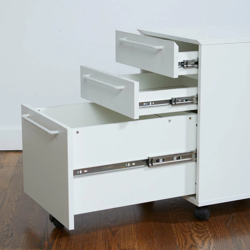 Deals 👏 Unique Furniture Sit-Stand Collection Wood Mobile Pedestal With Castors, White 👏 8 Deals 👏 Unique Furniture Sit-Stand Collection Wood Mobile Pedestal With Castors, White 👏 - Image 8