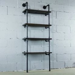 Outlet ✨ Furniture Pipeline Sacramento Industrial Chic 33" Etagere Bookcase, Black Steel/Dark Brown, 27" 🎉 -COASTER Shop e4718a140cbf1ad6 4590 w800 h800 b0 p0