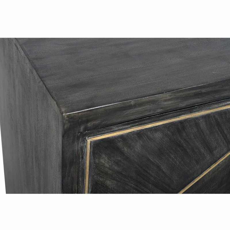 Cheap โ๏ธ Benzara, Woodland Imprts, The Urban Port Rustic Style Mango Wood Cabinet With Dual Door Storage, Gray And Gold ๐ 4 Cheap โ๏ธ Benzara, Woodland Imprts, The Urban Port Rustic Style Mango Wood Cabinet With Dual Door Storage, Gray And Gold ๐ - Image 4