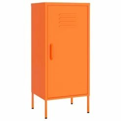 Cheapest ๐คฉ Vida XL LLC VidaXL Storage Cabinet Orange Steel Bookcase Display Book Cabinet Furniture ๐คฉ