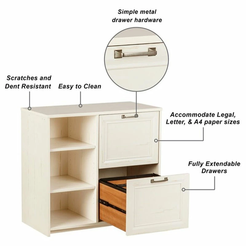 Discount β€οΈ Saint Birch Salisbury 2-Door Modern Wood File Cabinet In Antique White π€© 5 Discount β€οΈ Saint Birch Salisbury 2-Door Modern Wood File Cabinet In Antique White π€© - Image 5