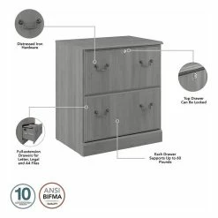 Coupon 🎉 Bush Business Furniture Saratoga 2 Drawer Lateral File Cabinet In Modern Gray - Engineered Wood 🥰 -COASTER Shop efe1aba00fc1f724 2813 w800 h800 b1 p0