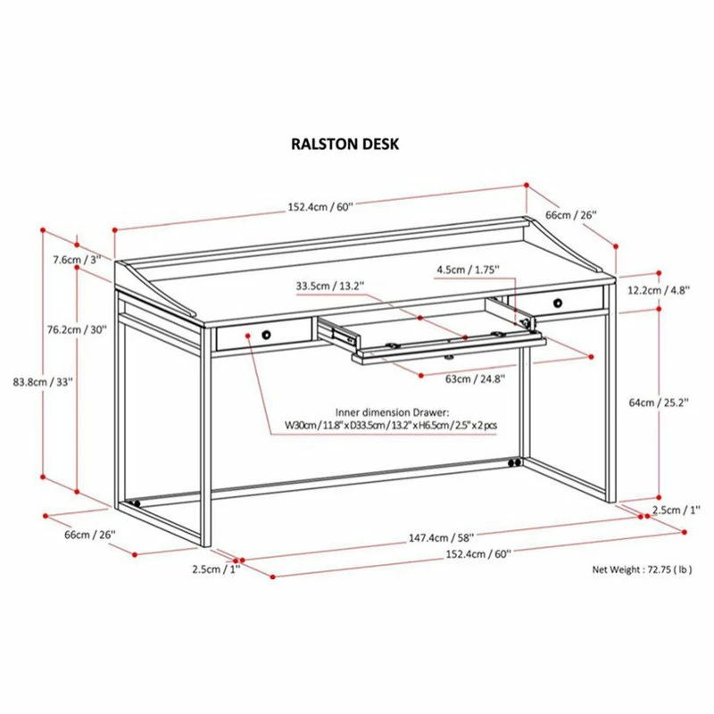 Brand new ๐ Simpli Home Ltd. Simpli Home Ralston Computer Desk In Rustic Natural Aged Brown ๐คฉ 5 Brand new ๐ Simpli Home Ltd. Simpli Home Ralston Computer Desk In Rustic Natural Aged Brown ๐คฉ - Image 5