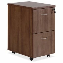 Brand new ๐ Lorell_biehler Lorell Essentials Walnut File/File Mobile Pedestal, 15.8"x22"x28.4", Caster ๐