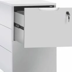 Best Sale 👏 Zuri Furniture 16” Modern Hayes White Matte Laquer 2-Drawer Lateral Mobile Filing Pedestal 😀 -COASTER Shop f5d174010397769c 8163 w800 h800 b0 p0