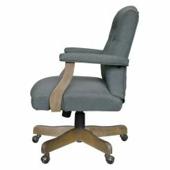Deals ๐ Boss Office Products BOSS Executive Mid Balck Medium Gray Linen Chair โ