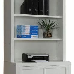 Coupon 🧨 Parker House Catalina 2-Piece 40" Lateral File And Hutch In Cottage White ✨