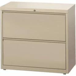 Best Sale 😀 Hirsh Industries LLC Hirsh 36-in Wide HL8000 Series Metal 2 Drawer Lateral File Cabinet Putty/Beige ⌛