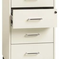 Cheap 🎁 Scranton & Co 4 Drawer Steel File Cabinet In Pearl White 🌟